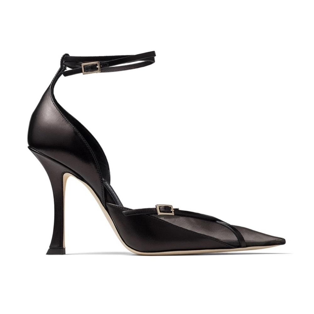 Jimmy Choo x Mugler mesh pointed heel - NWT never worn